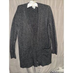 Women’s J.Crew Sweater Cardigan XS Dark Gray Wool Blend Office Casual